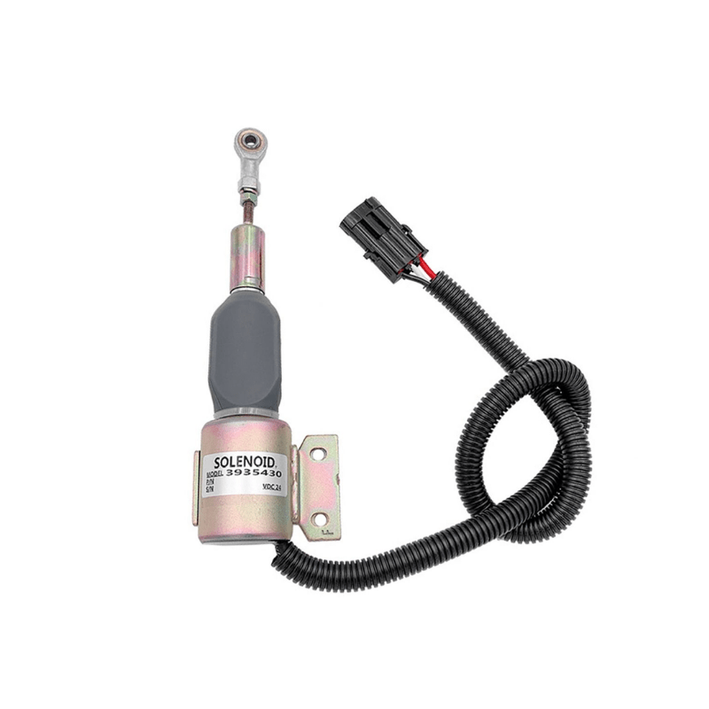3939703 Fuel Shutoff Solenoid 24V For Cummins 6BT 5.9L Engine Excavator - Simms Diesel