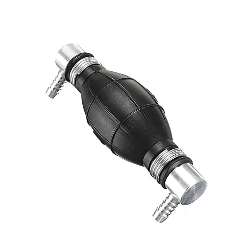 AD7053 - 6 12mm Bulb Rubber Fuel Primer 90 Degree - Simms Diesel