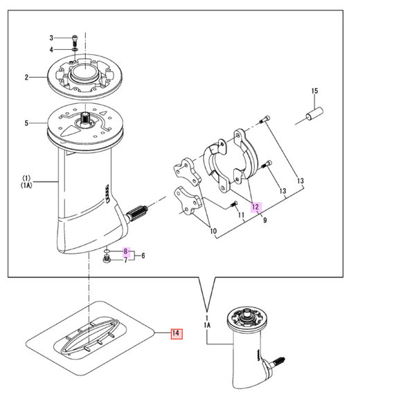 Yanmar Saildrive SD60 Service Kit - Simms Diesel